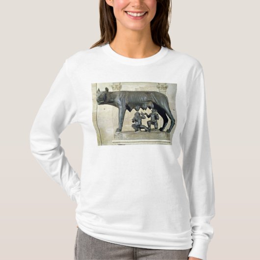 Capitoline zij-Wolf T-shirt (Voorkant)