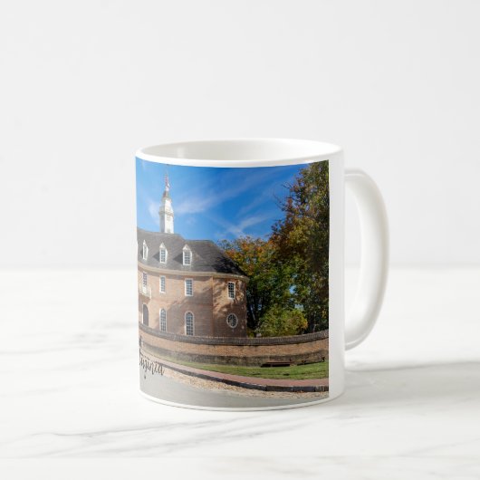 Capitool gebouw in Colonial Williamsburg Koffiemok (Voorkant rechts)