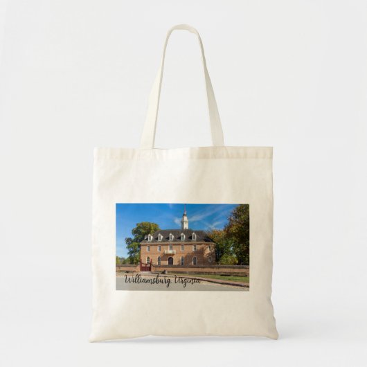 Capitool gebouw in Colonial Williamsburg Tote Bag (Voorkant)
