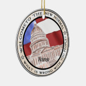 Capitool nieuwe normaal politiek keramisch ornament (Rechts)