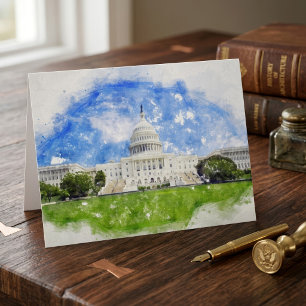 Capitool van de Verenigde Staten in Washington DC  Bedankkaart