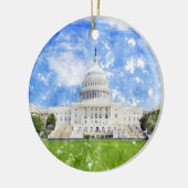 Capitool van de Verenigde Staten in Washington DC  Keramisch Ornament (Links)