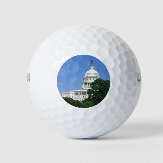 Capitoolgebouw in Washington DC Golfballen (Voorkant)