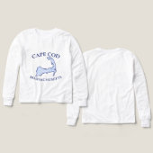 Capoche bleu Preppy rayé Cape Cod Silhouette Boy (Motif Recto et Verso)