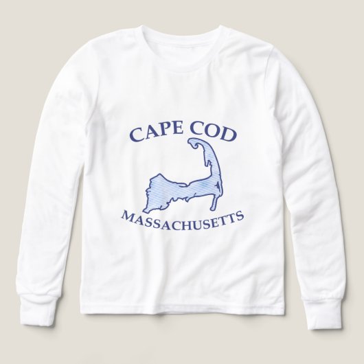 Capoche bleu Preppy rayé Cape Cod Silhouette Boy (Motif recto)