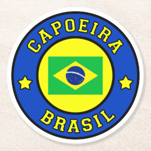 Capoeira Brasil Ronde Kartonnen Onderzetter