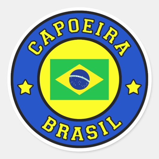 Capoeira Brasil Ronde Sticker (Voorkant)