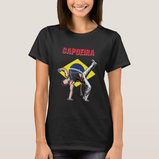 Capoeira Brazil dancer martial training athlete T-shirt (Voorkant)