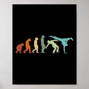 Capoeira Dance Martial Arts Brazilië Karate Evolut Poster