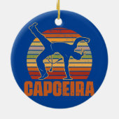 Capoeira Kickboxing Dance Fight Mixed Martial Keramisch Ornament (Achterkant)