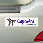 Capoeira, luta danca magia bumpersticker (Op auto)