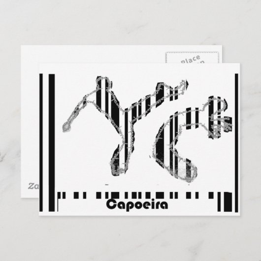 Capoeira mon amour carte postale code-barres (Devant / Derrière)