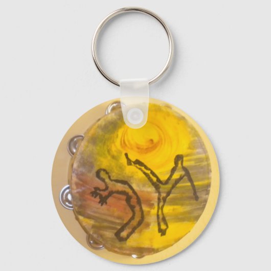 capoeira muziekpassion ax sleutelhanger (Voorkant)