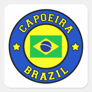 Capoeira Vierkante Sticker