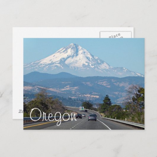 Capot de bâti, carte postale de l'Orégon (Devant / Derrière)