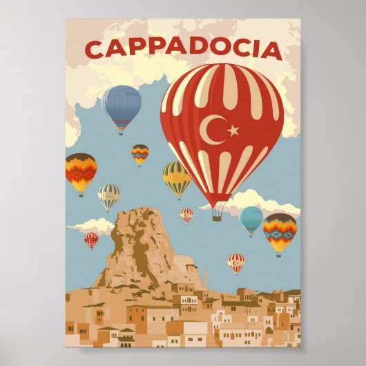 Cappadocia - Poster Vintage voyage (Devant)