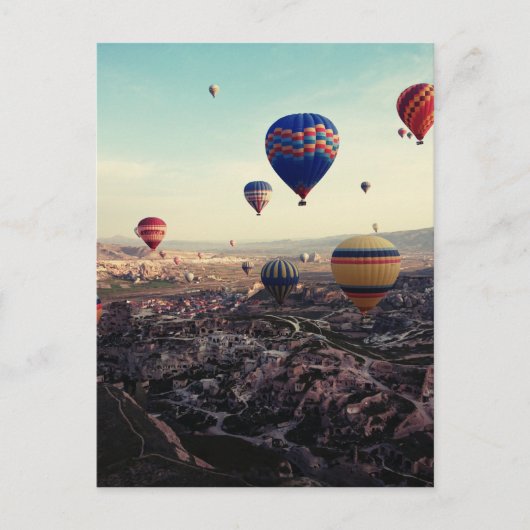 Cappadocia Turkey Hot Air Balloons Briefkaart (Voorkant)