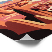 Cappadocia Turkey Minimalistisch  Art Poster (Hoek)