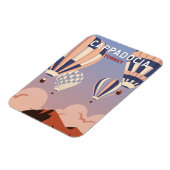Cappadocia Turkey Retro Travel Art  Magneet (Linkerzijde)