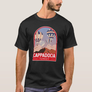 Cappadocia Turkey Retro Travel Art T-shirt