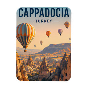 Cappadocië Turkije Reizen Heet Lucht Ballonnen Magneet