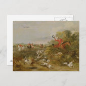 Capping on Hounds, Bachelor's Hall, 1836 (olie op Briefkaart (Voorkant / Achterkant)