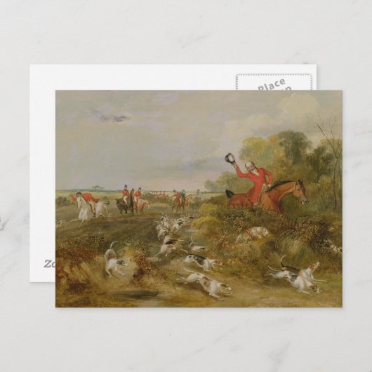 Capping on Hounds, Bachelor's Hall, 1836 (olie op Briefkaart (Voorkant / Achterkant)