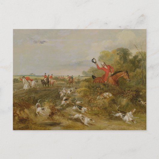 Capping on Hounds, Bachelor's Hall, 1836 (olie op Briefkaart (Voorkant)