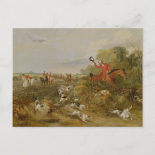 Capping on Hounds, Bachelor's Hall, 1836 (olie op  Briefkaart