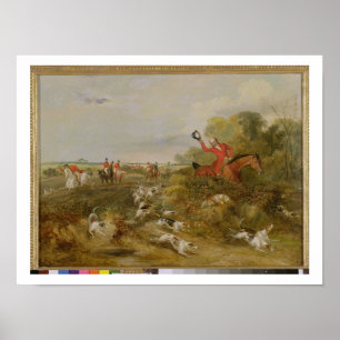 Capping on Hounds, Bachelor's Hall, 1836 (olie op  Poster