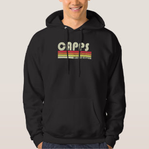 Capps Surname Retro 80s 90s Birthday Reuni Hoodie