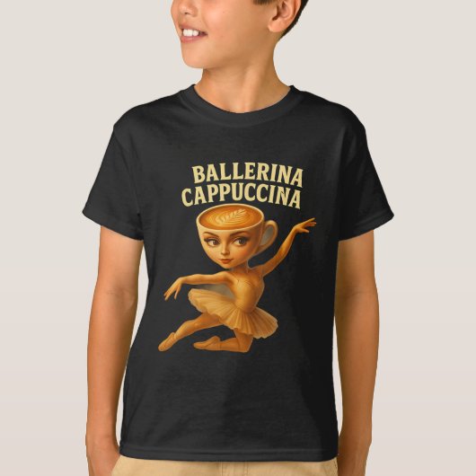 Cappuccina Ballerina Cappuccino Ballerina Funny Da T-shirt (Voorkant)