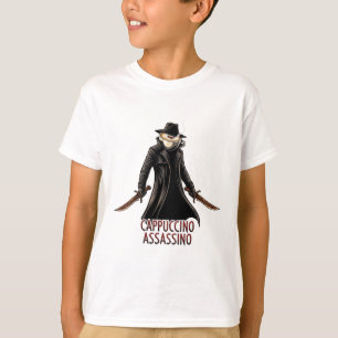 Cappuccino Assassino T-shirt Dark Humor Italiaan