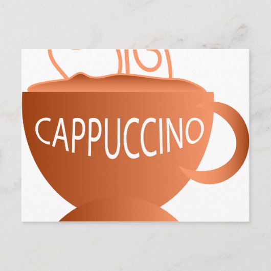 Cappuccino Briefkaart (Voorkant)