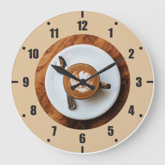 Cappuccino Clock Grote Klok