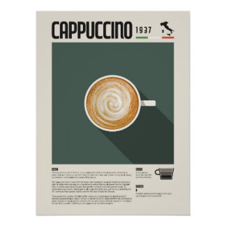 Cappuccino Coffee Cup Poster Perfect Poster