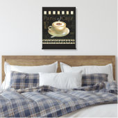 Cappuccino Cup Canvas Afdruk (Insitu (Slaapkamer))