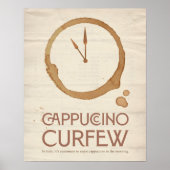 Cappuccino Curfew – 11AM Coffee Art Print (Voorkant)