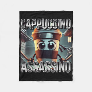 Cappuccino Ino Coffee Lovers Italian Brainrot Meme Fleece Deken