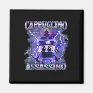 Cappuccino Ino Coffee Lovers Italian Brainrot Meme Magneet