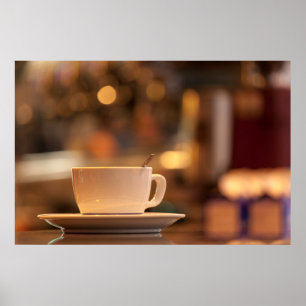Cappuccino koffie, Venetië, Italië Poster