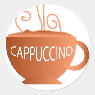 Cappuccino Ronde Sticker