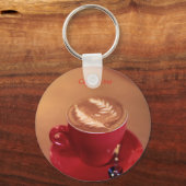 Cappuccino Sleutelhanger (Voorkant)