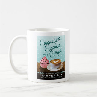 Cappuccinos, petits gâteaux, et une tasse de