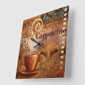Cappucino Vierkante Klok (Hoek)