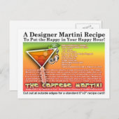 Caprese Martini Recipe Briefkaart (Voorkant / Achterkant)