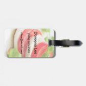 Caprese Salad. Segmenten voor tomaten en Mozzarell Bagagelabel (Achterkant horizontaal)