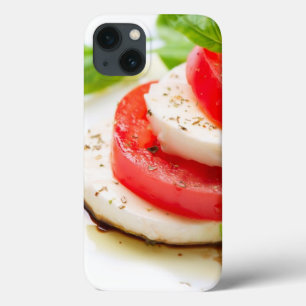 Caprese Salad. Segmenten voor tomaten en Mozzarell iPhone 13 Hoesje