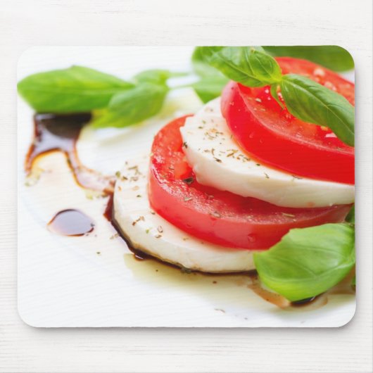 Caprese Salad. Segmenten voor tomaten en Mozzarell Muismat (Voorkant)