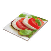 Caprese Salad. Segmenten voor tomaten en Mozzarell Tegeltje (Zijkant)
